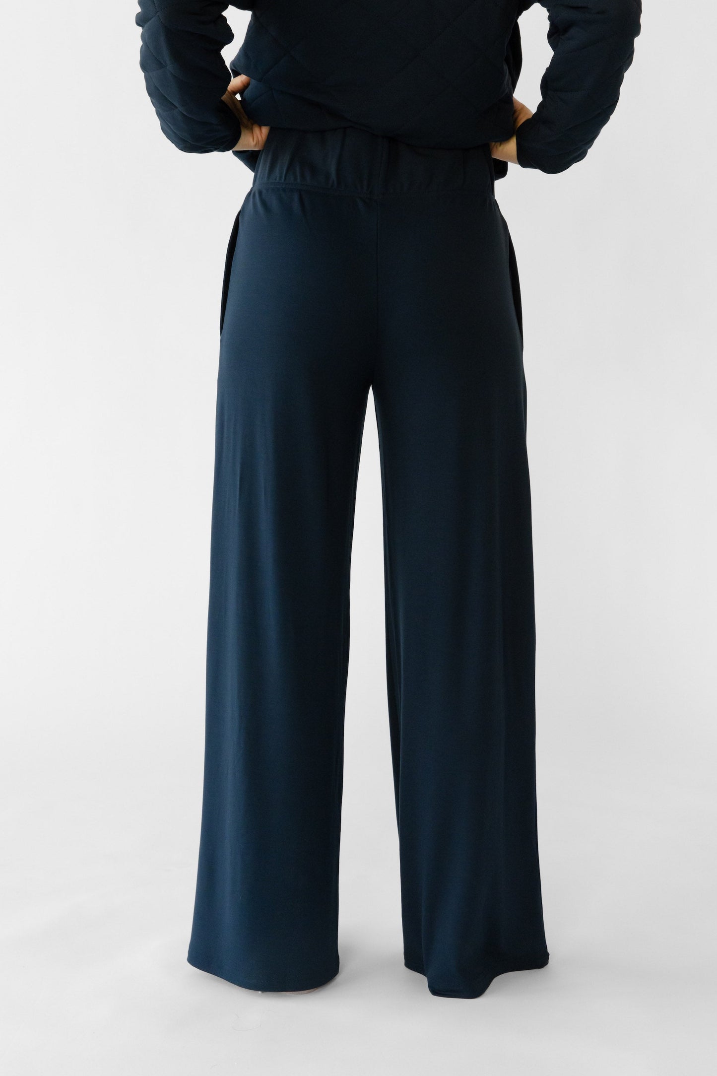 Women's Brushed Bamboo Wide Leg Pull On Pant TALL - Last Chance
