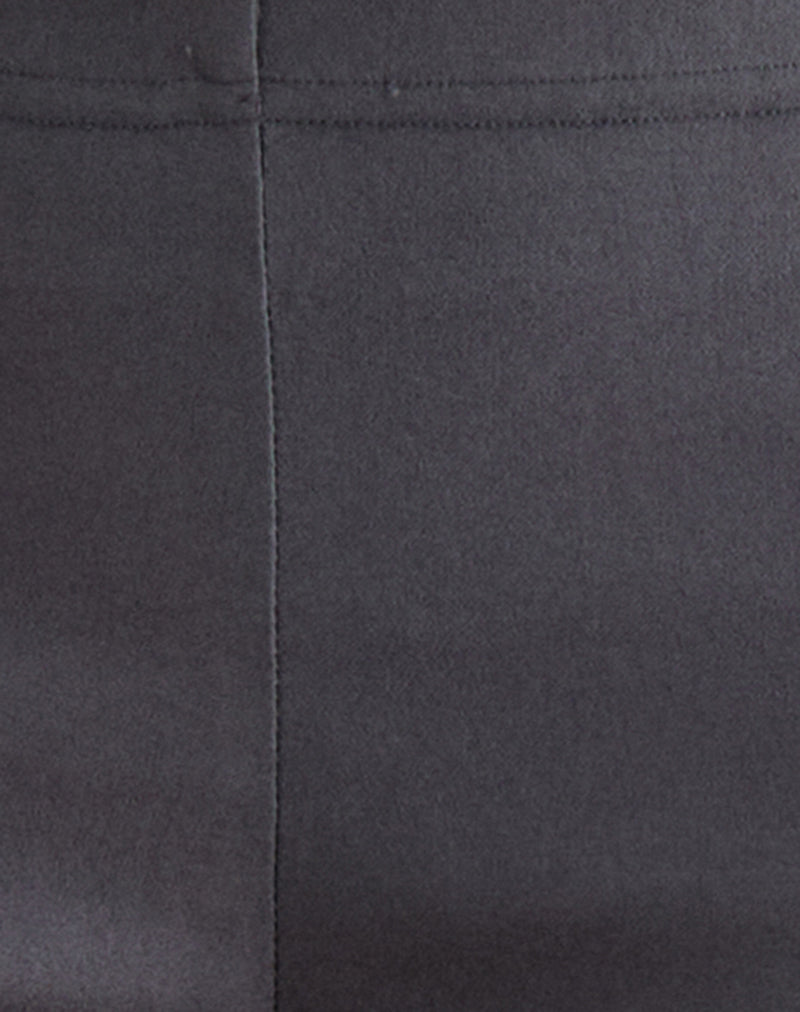 Asla Cropped Capri Trouser in Stretch Tailoring Charcoal