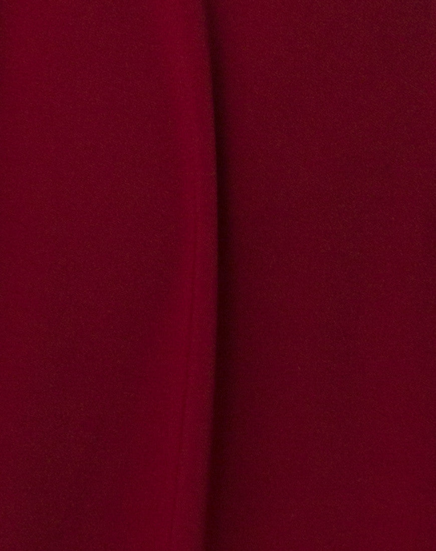 Caltry Skater Dress in Burgundy