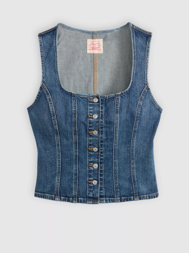 LEVI'S Sculpted Denim Top