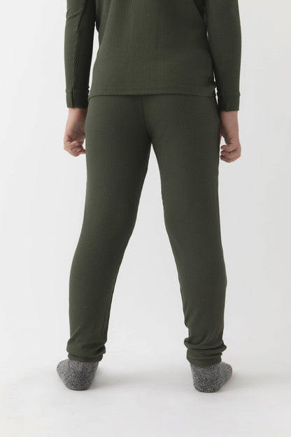 Children's Bamboo Waffle Knit Base Layer Pant - Last Chance