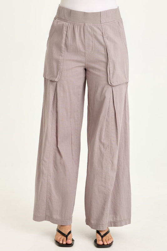 Charli Linen Inverted Box Pleat Pants