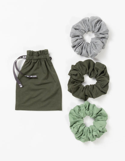 Bamboo Stretch-Knit Scrunchies