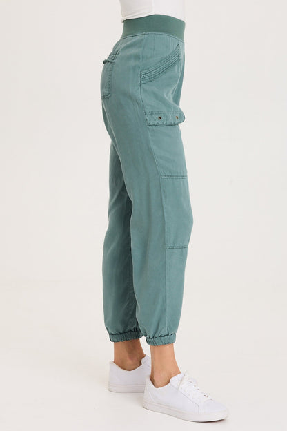 Chattaway Twill Banded 'Jogger' Pant