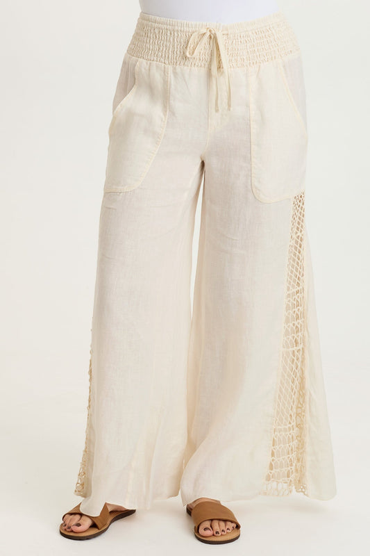 Garcia Linen Crochet Pant
