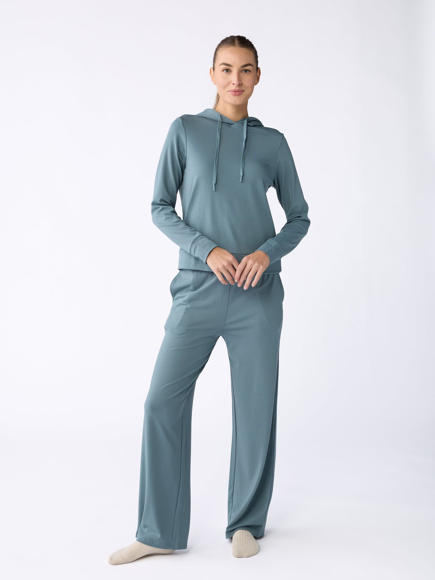 Women's Brushed Bamboo Wide Leg Pull-On Pant