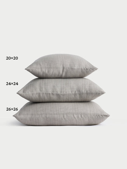 Striped Linen Throw Pillow