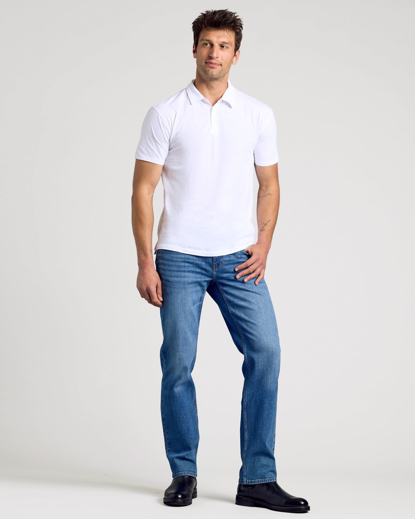 All White Classic Polo 10-Pack