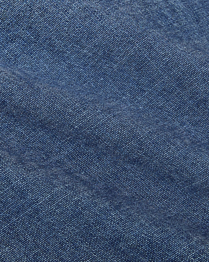 Light Indigo Wash Short Sleeve Stretch Chambray Shirt