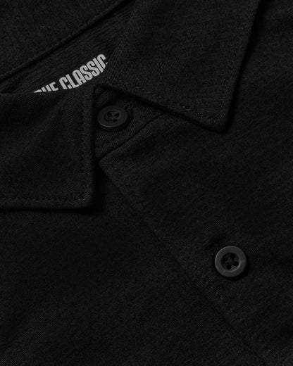 Black Short Sleeve Comfort Knit Shirt