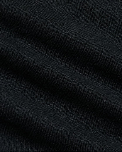 Womens Black Relaxed Slub V-Neck Tee 4-Pack