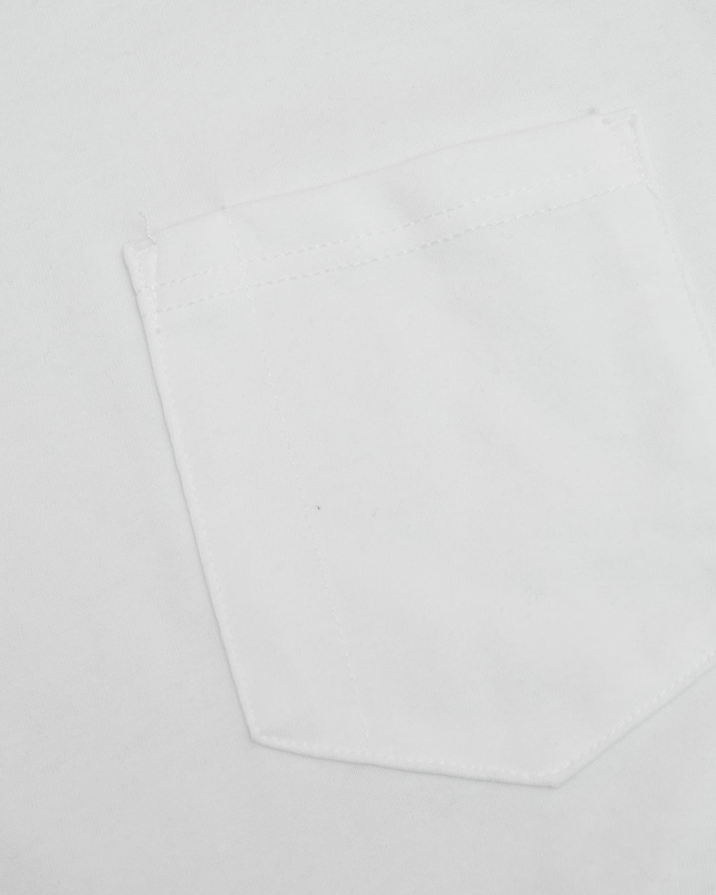 White Tall Heavyweight Long Sleeve Pocket Crew 2-Pack