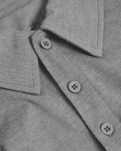 Heather Gray Short Sleeve Tall Polo