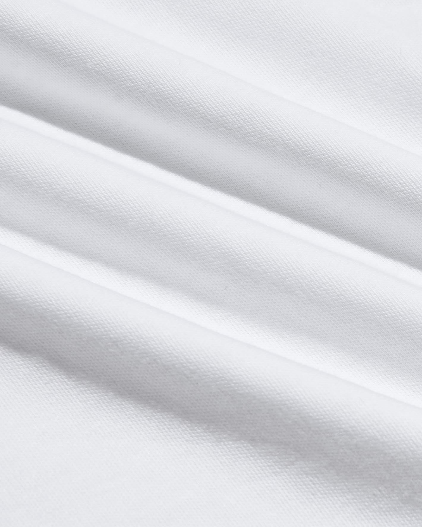 White Pima Cotton Blend Crew