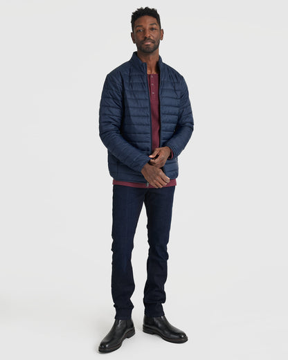 Navy Puffer Jacket