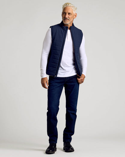 Navy Puffer Vest