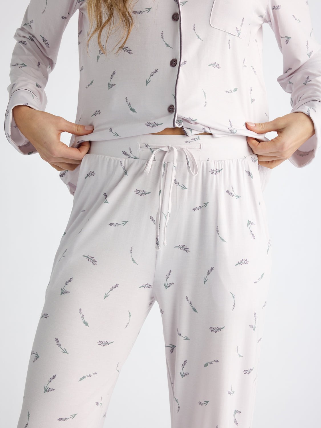 Women's Bamboo Stretch-Knit Long Sleeve Pajama Set - Last Chance