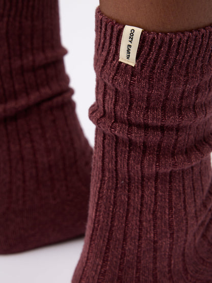 Women's Plush Lounge Calf Sock 3-Pack