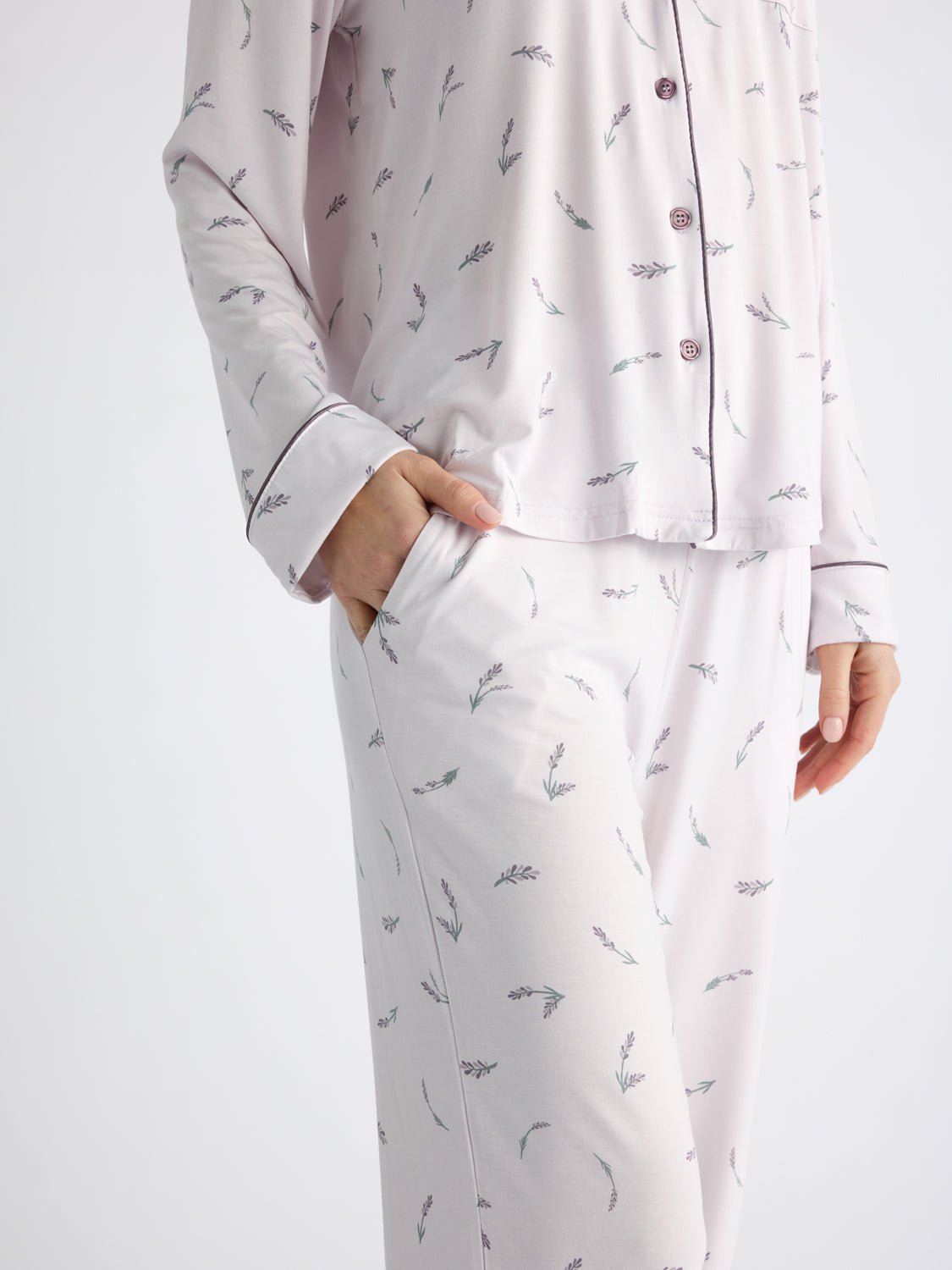 Women's Bamboo Stretch-Knit Long Sleeve Pajama Set - Last Chance