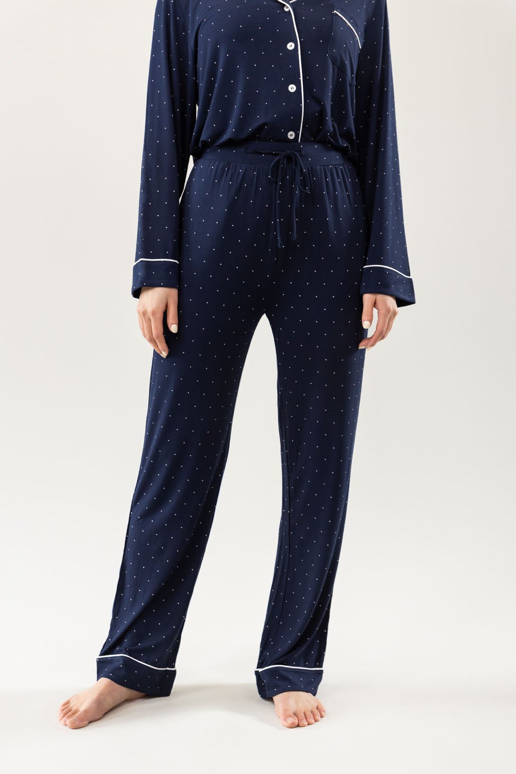 Women's Bamboo Stretch-Knit Long Sleeve Pajama Set - Last Chance