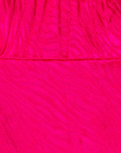 Adara Slip Dress in Satin Zebra Fuchsia