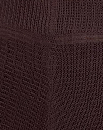Alina Micro Short in Wide Rib Knit Brown