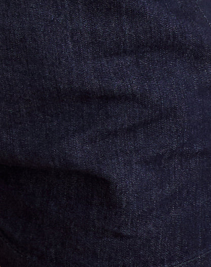 Alita Mini Short in Chambray Indigo with Buttons