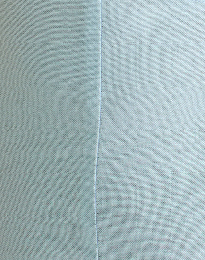 Ambra Scoop Mini Dress in Linen Steel Blue