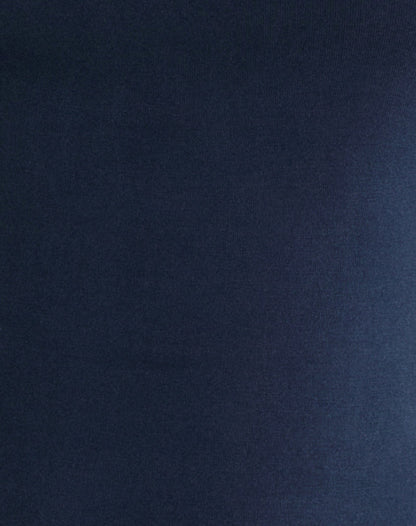 Aspyn High Neck Tie Top in Cupro Navy