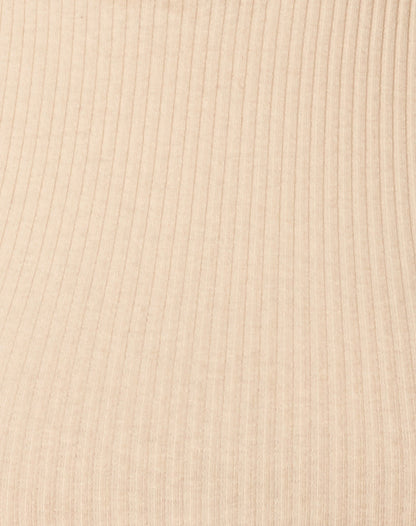 Azura Crop Top in Rib Sand
