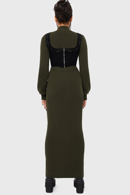 Belinda's Woe Maxi Skirt [Khaki]