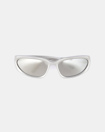 Blake Wrap Sunglasses in Silver