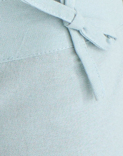 Blazy Tie Short in Linen Steel Blue