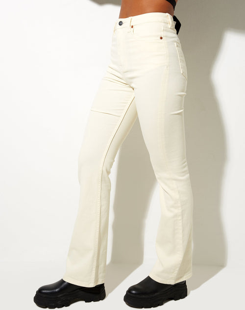 Bootleg Jeans in Buttermilk