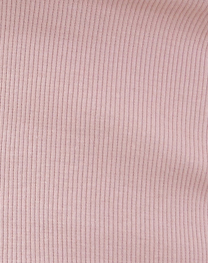 Bovillo Cap Sleeve Top in Pink Lady Ribbed Jersey