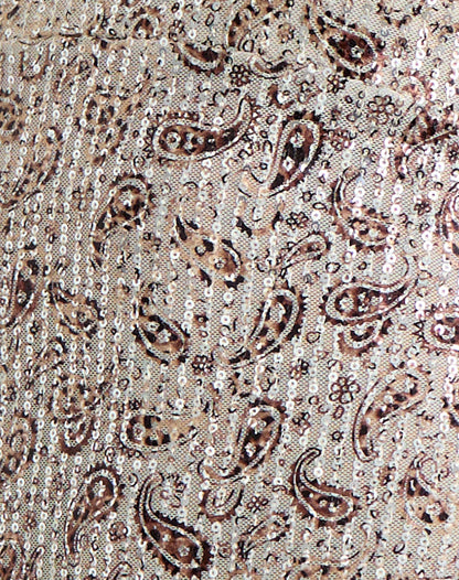 Brilia Bandeau Top in Paisley Sequin Gold