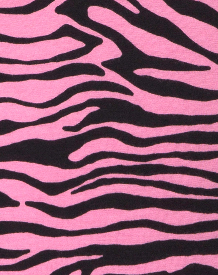 Brista Catsuit in Zip's Zebra Pink