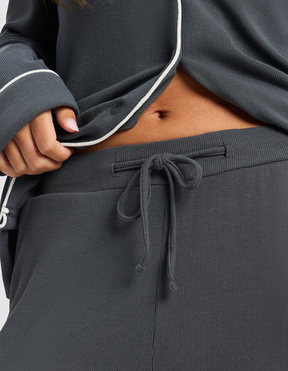 Women's Bamboo Rib-Knit Classic Pajama Pant