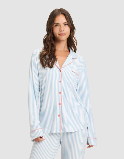 Women's Bamboo Stretch-Knit Long Sleeve Pajama Set - Last Chance