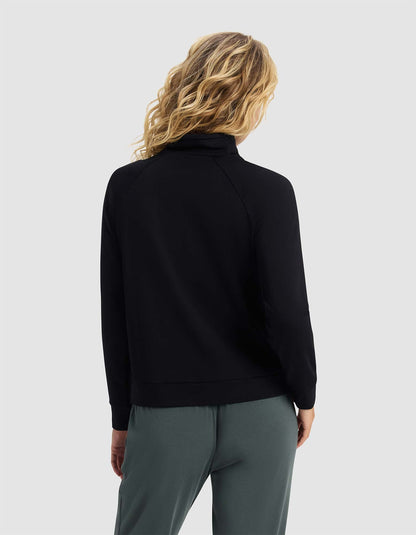 Women's Brushed Bamboo Mock Neck