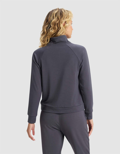Women's Brushed Bamboo Mock Neck