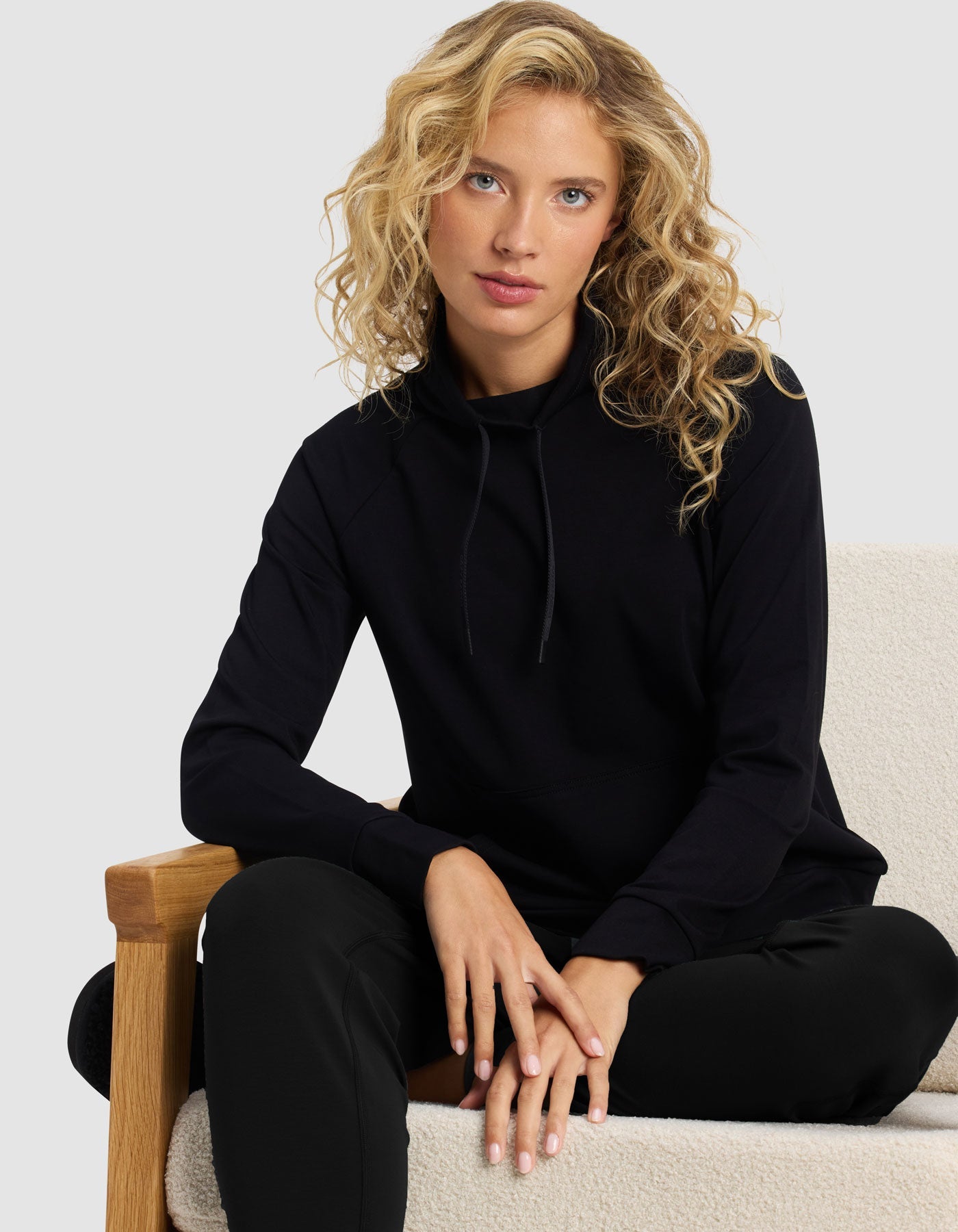 Women's Brushed Bamboo Mock Neck & Jogger Set