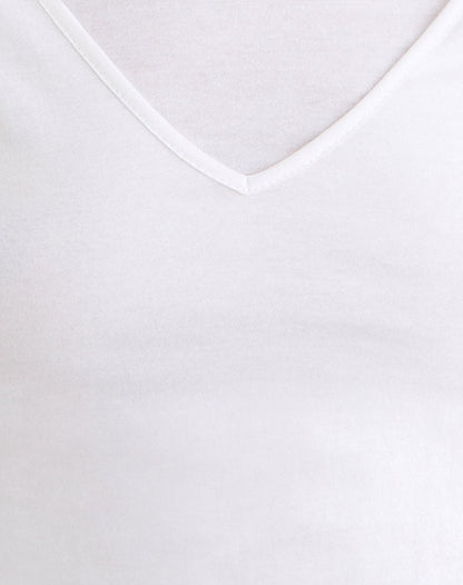 Cak Long Sleeve Top in Tissue Jersey White