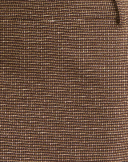 Carlin Mini Skirt in Tailoring Brown Houndstooth