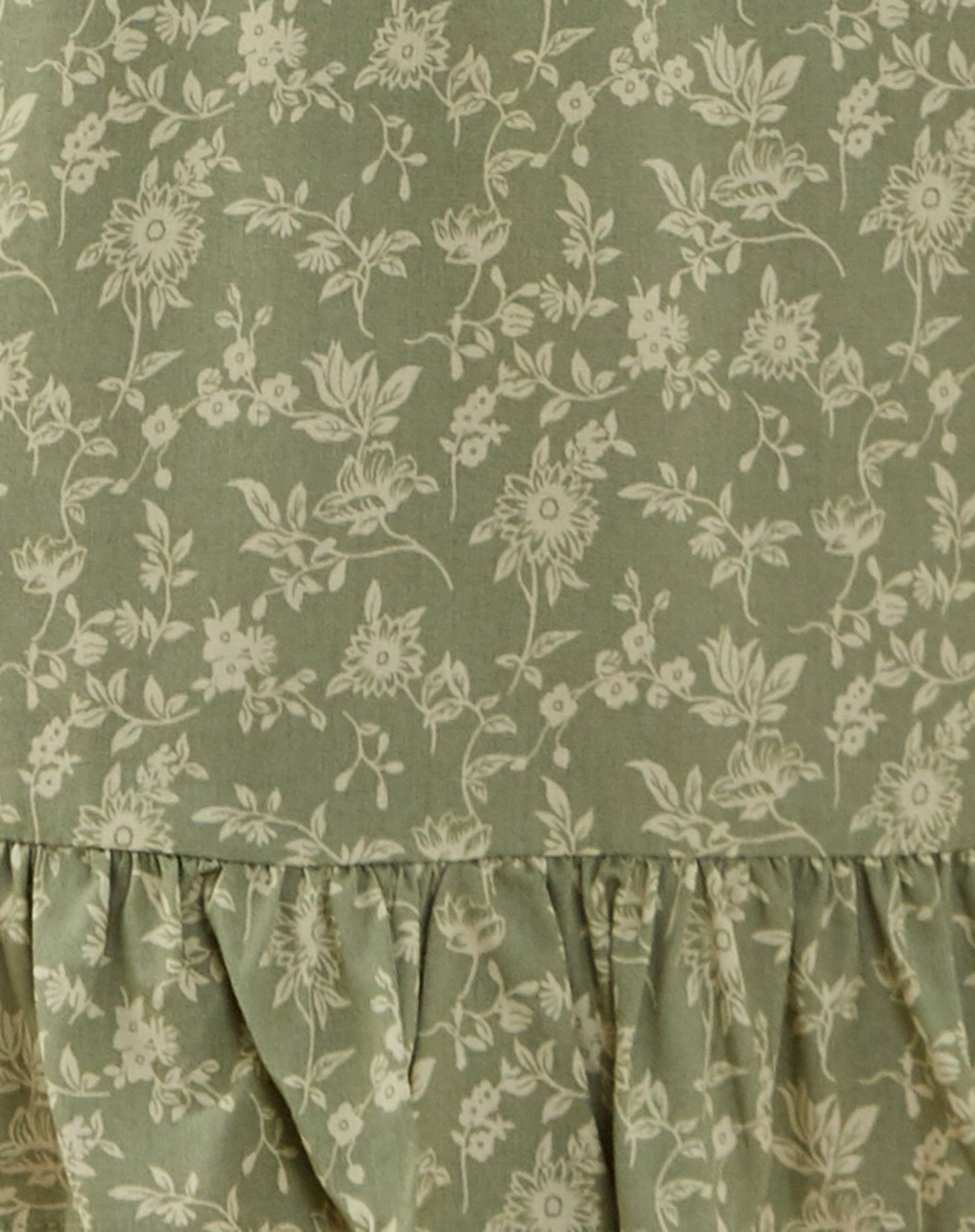 Carole Mini Dress in Ditsy Floral Green