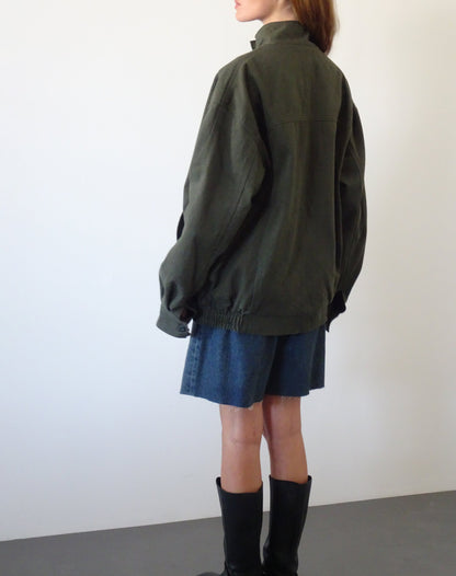 Cavine Bomber Jacket in Burnt Olive