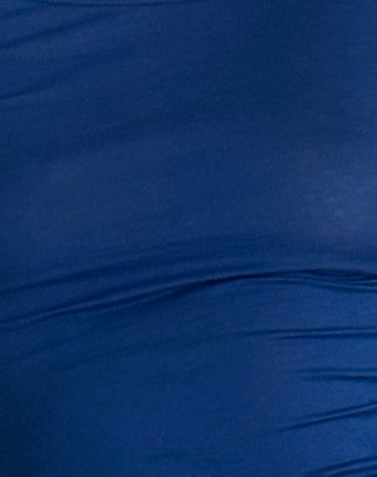 Charya Off The Shoulder Top in Dazzling Blue