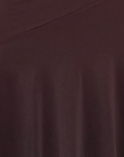 Cinta Low Rise Midi Skirt in Chocolate