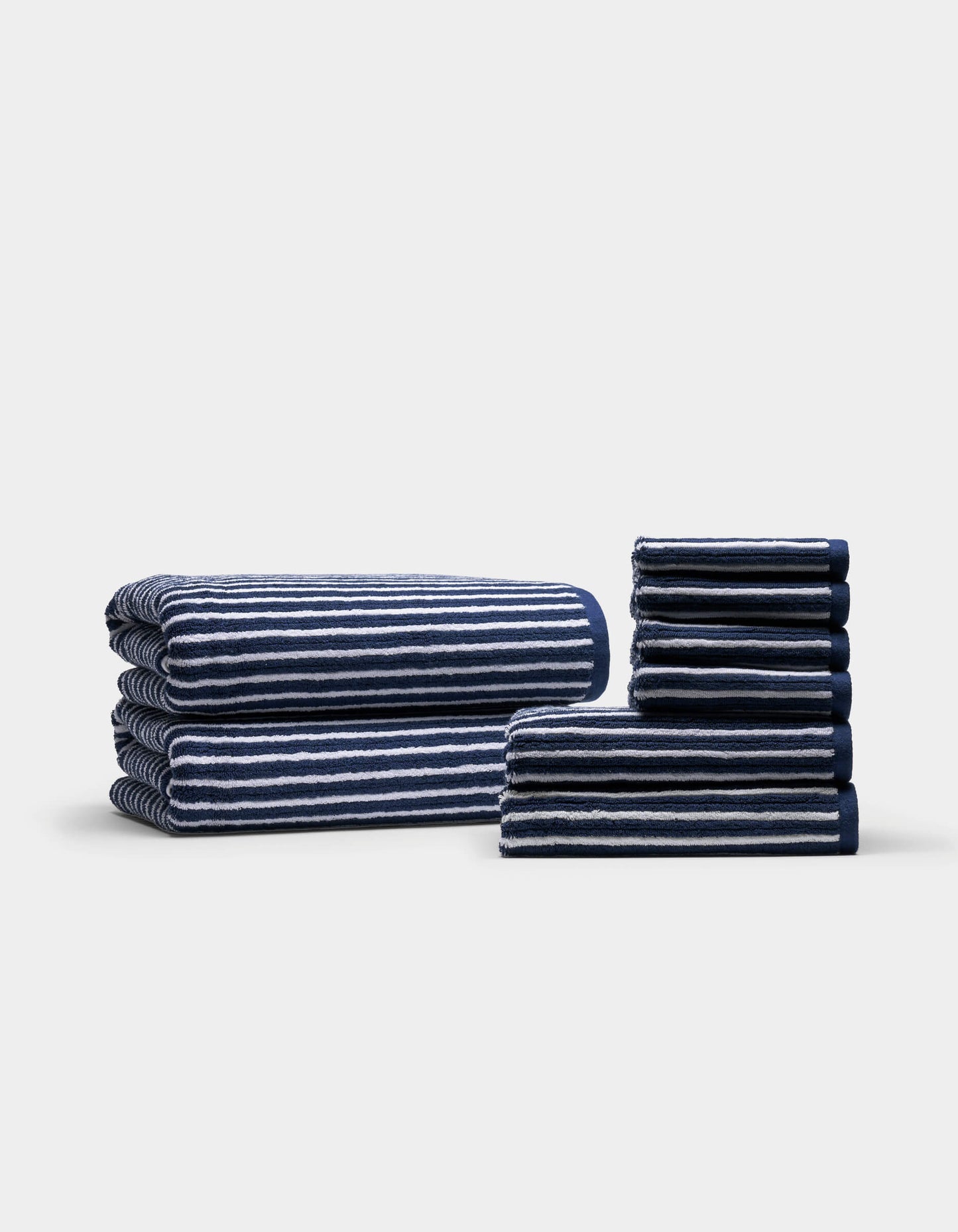 Ribbed Terry Bath Towel Set