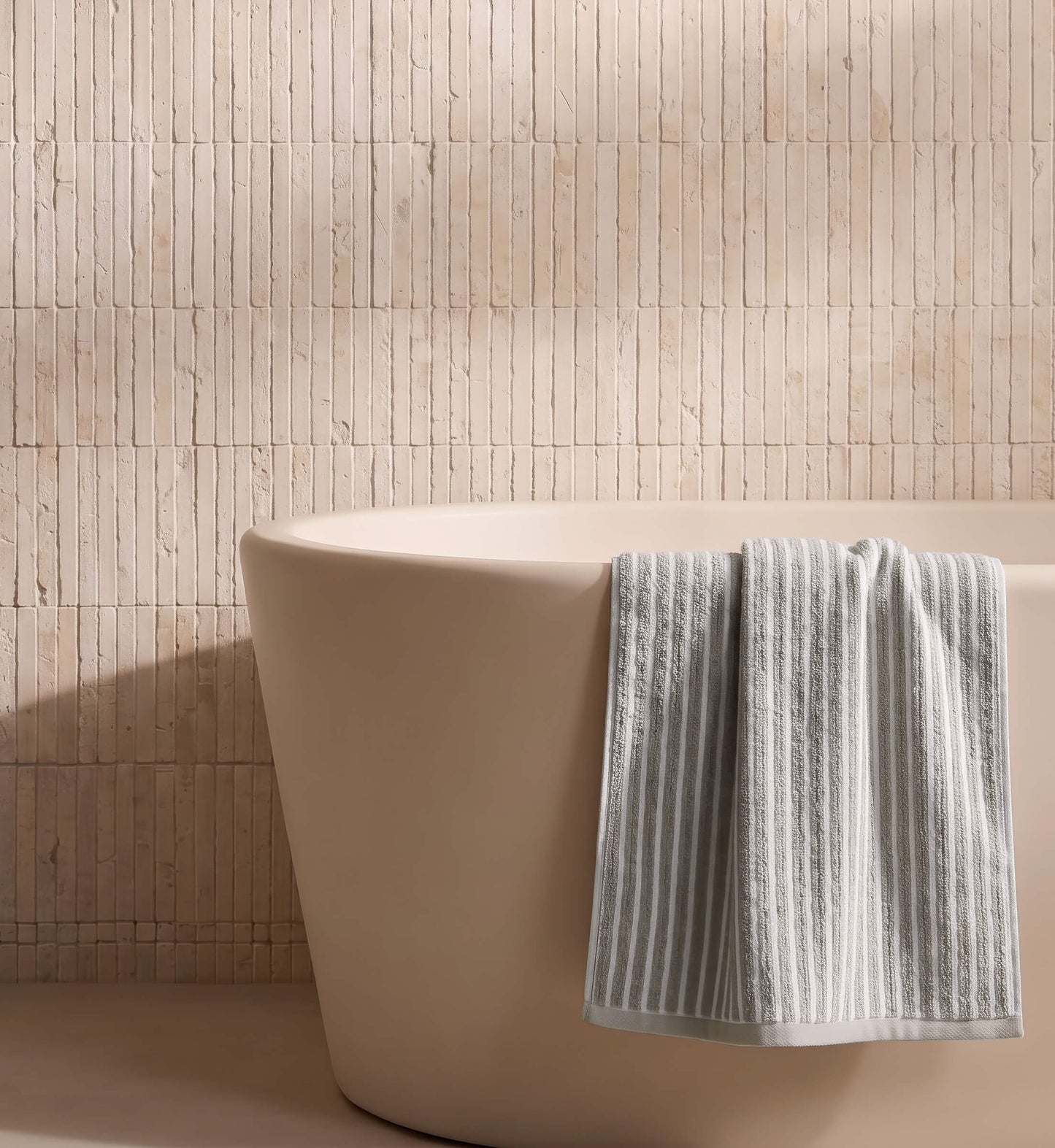 Ribbed Terry Bath Towels